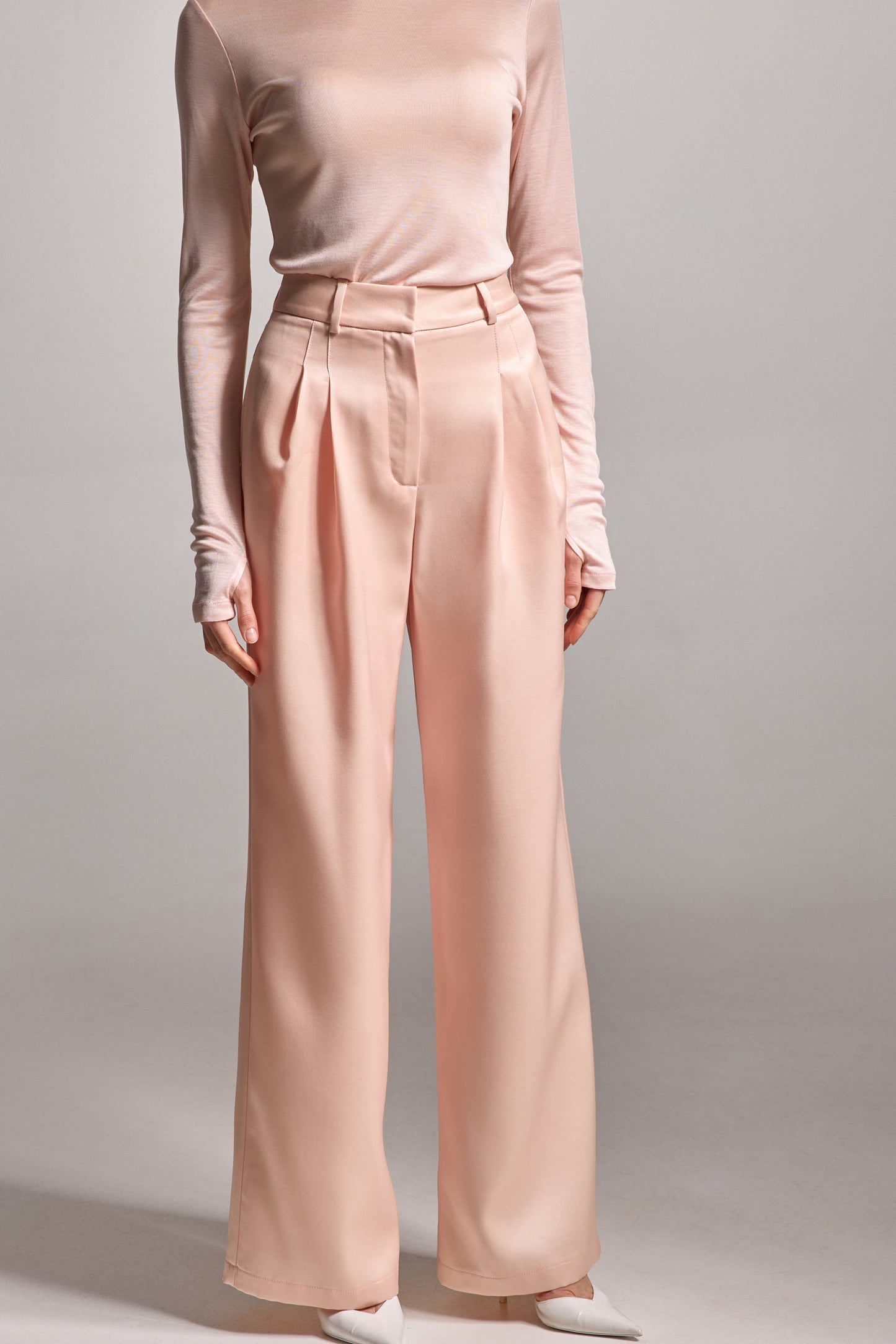 Pink Silk Pants