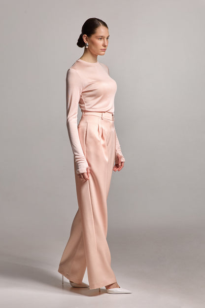 Pink Silk Pants