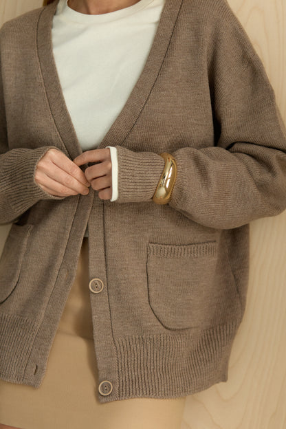 Brown Cardigan Mary