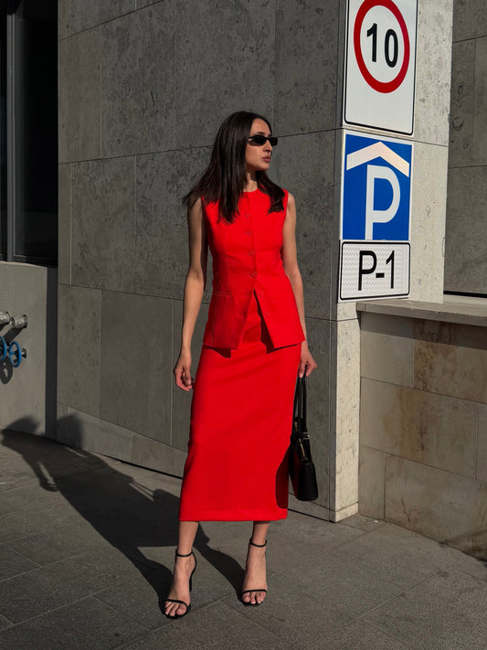Cappuccino Maxi Skirt