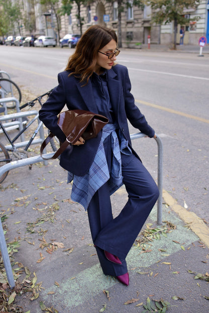 Navy Blue Jacket Leyla