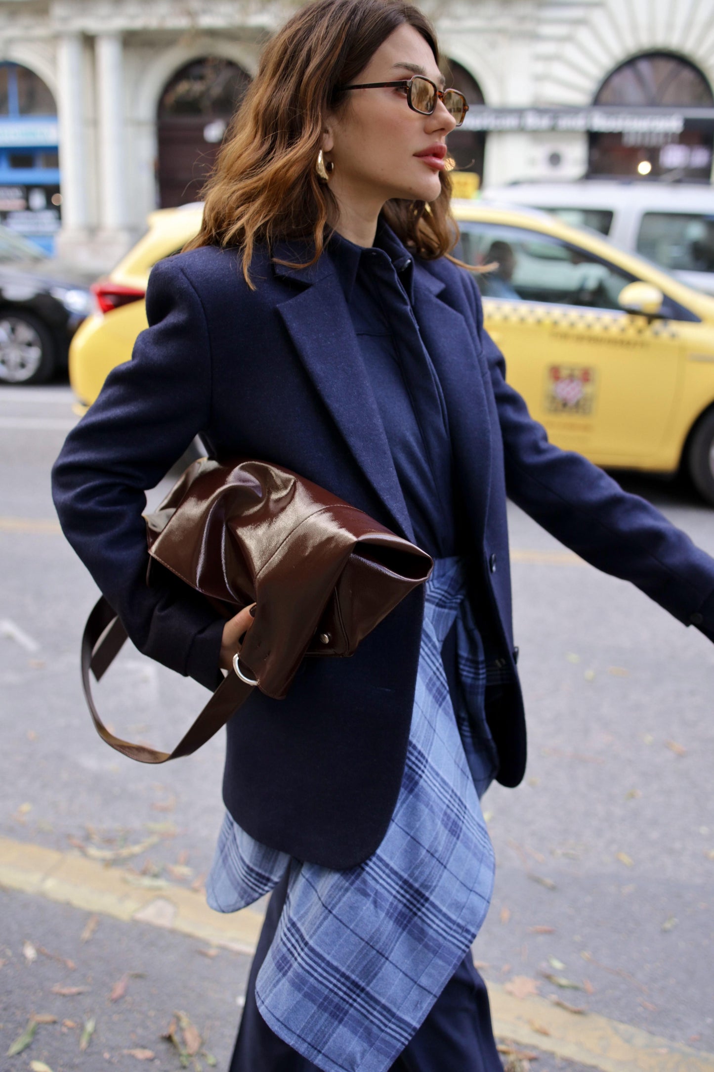 Navy Blue Jacket Leyla