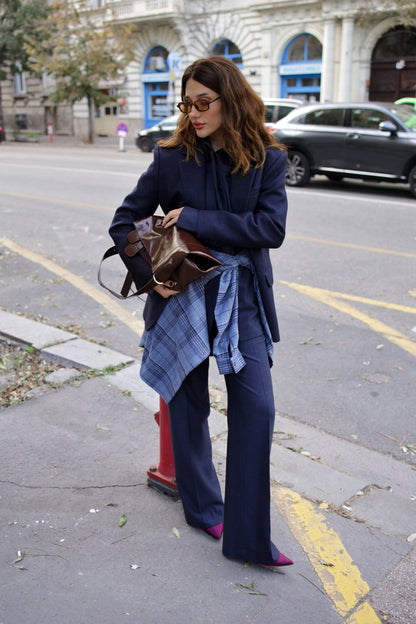 Navy Blue Jacket Leyla