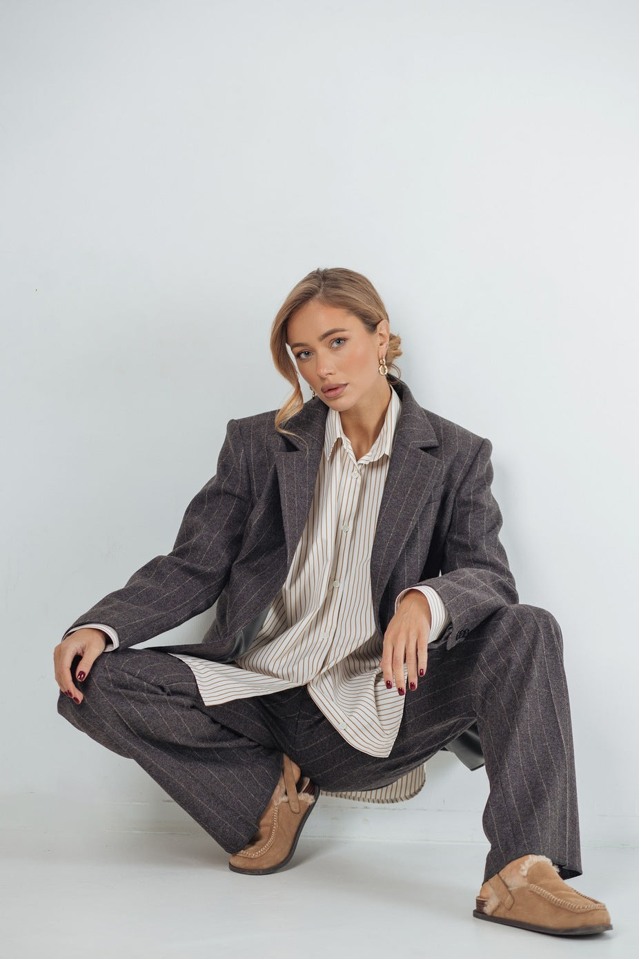 Graphite striped Pants