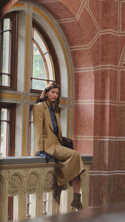 Beige Wool Jacket